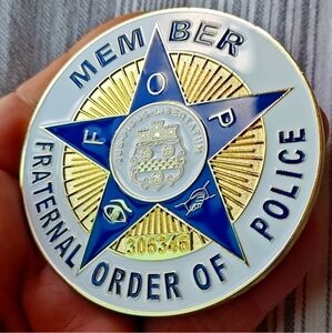 Vintage F 0 P New old stock emblem Total of 4